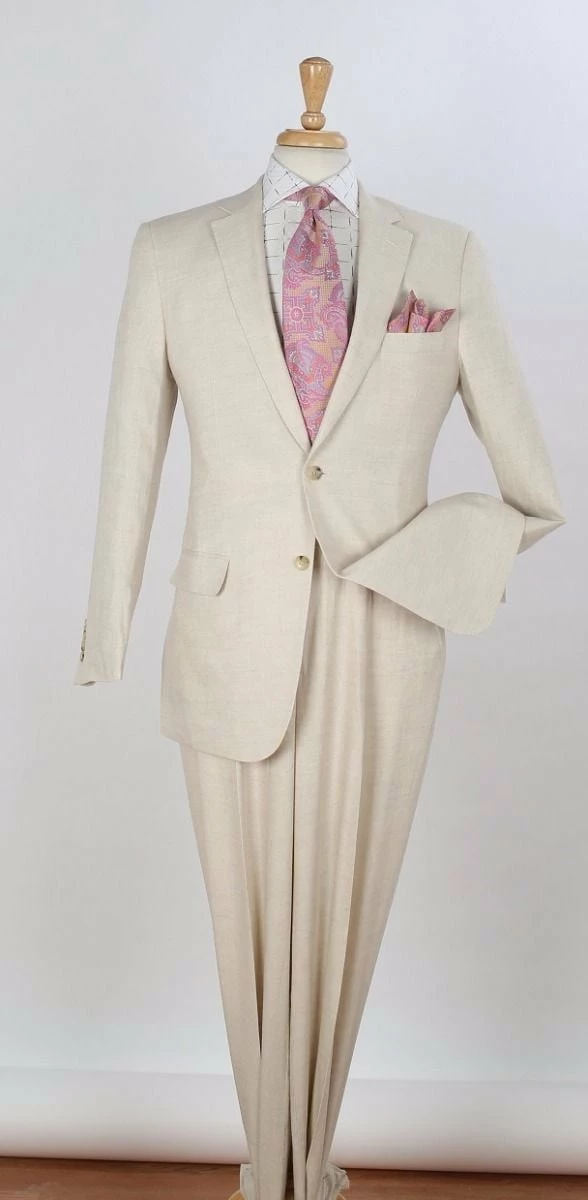Apollo King Men's 2pc Executive Suit - 100% Linen 3 Apollo King Men's 2pc Executive Suit - 100% Linen