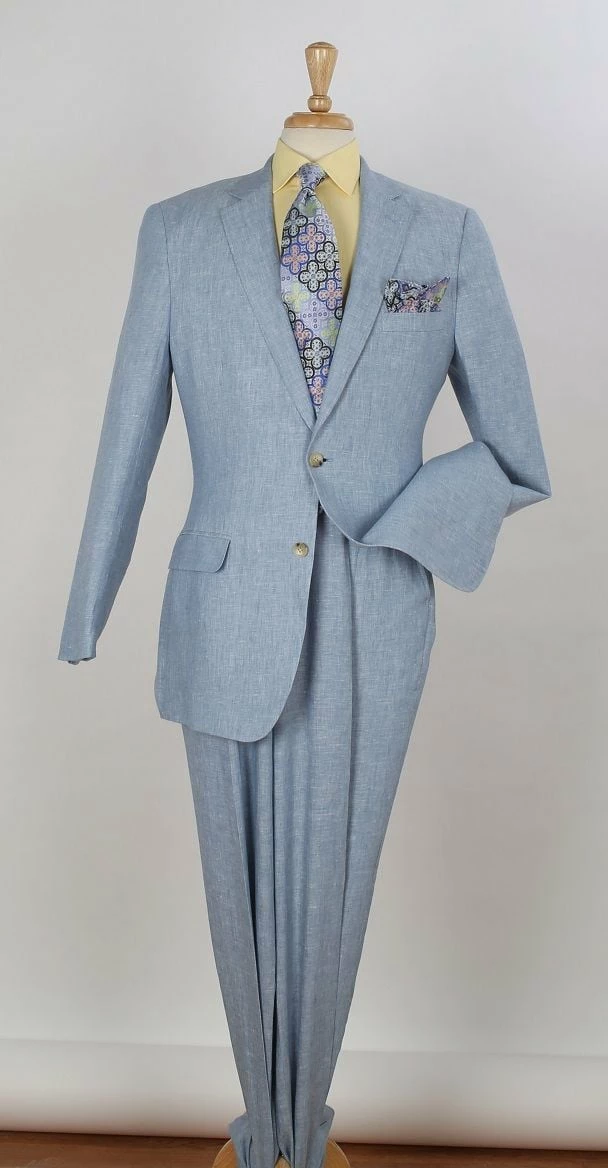 Apollo King Men's 2pc Executive Suit - 100% Linen 4 Apollo King Men's 2pc Executive Suit - 100% Linen - Image 2