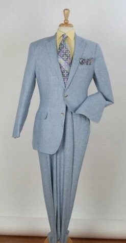 Apollo King Men's 2pc Executive Outlet Suit - 100% Linen -Empire Shop ln5 1 1 2