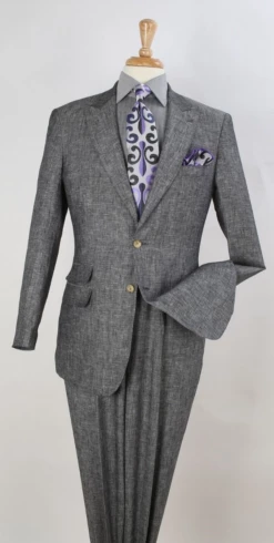 Apollo King Men's 2pc Executive Suit - 100% Linen 12 Apollo King Men's 2pc Executive Suit - 100% Linen -Empire Shop lnblack