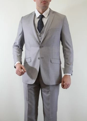 Tazio Men's 3 Piece Executive Slim Fit Suit - 5 Button Vest 10 Tazio Men's 3 Piece Executive Slim Fit Suit - 5 Button Vest - Image 8