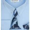 Karl Knox Men's French Cuff Shirt Set - Two Tone Tie
