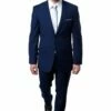 Tazio Men's 2 Piece Slim Fit Executive Suit - Bold Colors -Empire Shop m085s 11 navy blue