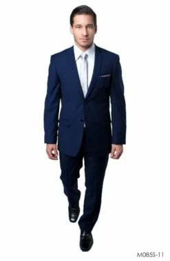 Tazio Men's 2 Piece Slim Fit Executive Suit - Bold Colors