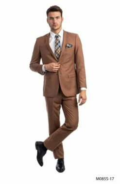 Tazio Men's 2 Piece Slim Fit Executive Suit - Bold Colors -Empire Shop m085s 17 2 81852.1563899609