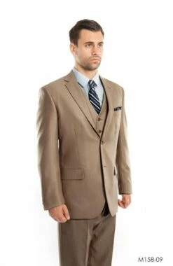 Tazio Men's 3 Piece Executive Suit - Textured Solid -Empire Shop m158 09 67697.1548113782 36
