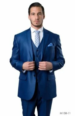 Tazio Men's 3 Piece Executive Suit - Textured Solid -Empire Shop m158 11 11094.1548113861 1 1
