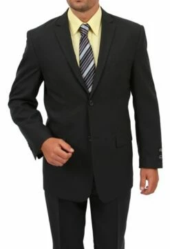 Tazio Men's 2 Piece Tailored Fit Suit - Side Vents