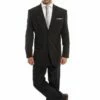 Vitto Men's 2 Piece Tailored Fit Pinstripe Suit - Pleated Pants 2 Vitto Men's 2 Piece Tailored Fit Pinstripe Suit - Pleated Pants -Empire Shop m170 1 52930.1548532493