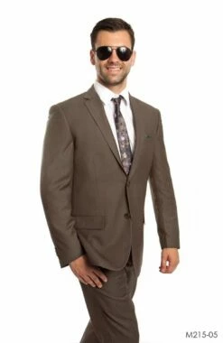Tazio Men's 2pc Slim Fit Executive Suit - Thin Pinstripe -Empire Shop m215 05 34471