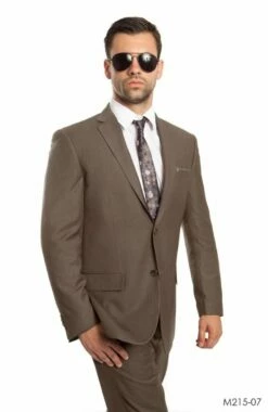 Tazio Men's 2pc Slim Fit Executive Suit - Thin Pinstripe -Empire Shop m215 07 09615