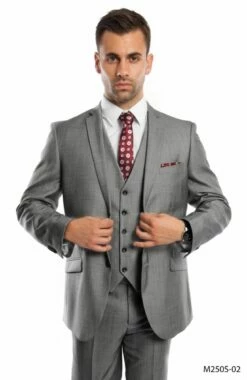 Tazio Men's 3 Piece Slim Fit Executive Suit - Classy Business -Empire Shop m250s 02 04756.1624651569