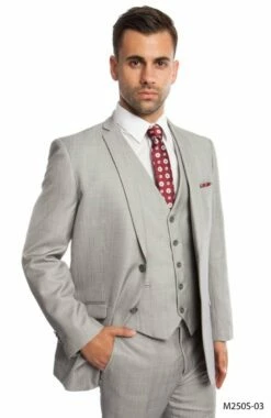 Tazio Men's 3 Piece Slim Fit Executive Suit - Classy Business -Empire Shop m250s 03 38207.1624651617