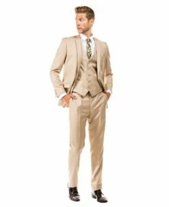Tazio Men's 3 Piece Slim Fit Executive Suit - Classy Business -Empire Shop m250s 05 01