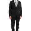 Tazio Men's 3 Piece Ultra Slim Fit Executive Suit - Classy Business 1 Tazio Men's 3 Piece Ultra Slim Fit Executive Suit - Classy Business -Empire Shop m255us 01 black