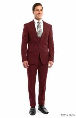 Tazio Men's 3 Piece Ultra Slim Fit - Executive Style