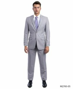 Tazio Men's 2 Piece Slim Fit Suit - Classic Solid Colors 13 Tazio Men's 2 Piece Slim Fit Suit - Classic Solid Colors -Empire Shop m276s 05