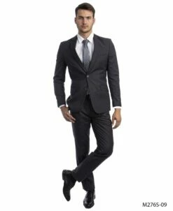 Tazio Men's 2 Piece Slim Fit Suit - Classic Solid Colors 16 Tazio Men's 2 Piece Slim Fit Suit - Classic Solid Colors -Empire Shop m276s 08