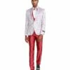 Tazio Men's 4 Piece Skinny Fit Suit - Blooming Flowers -Empire Shop m300sk 01