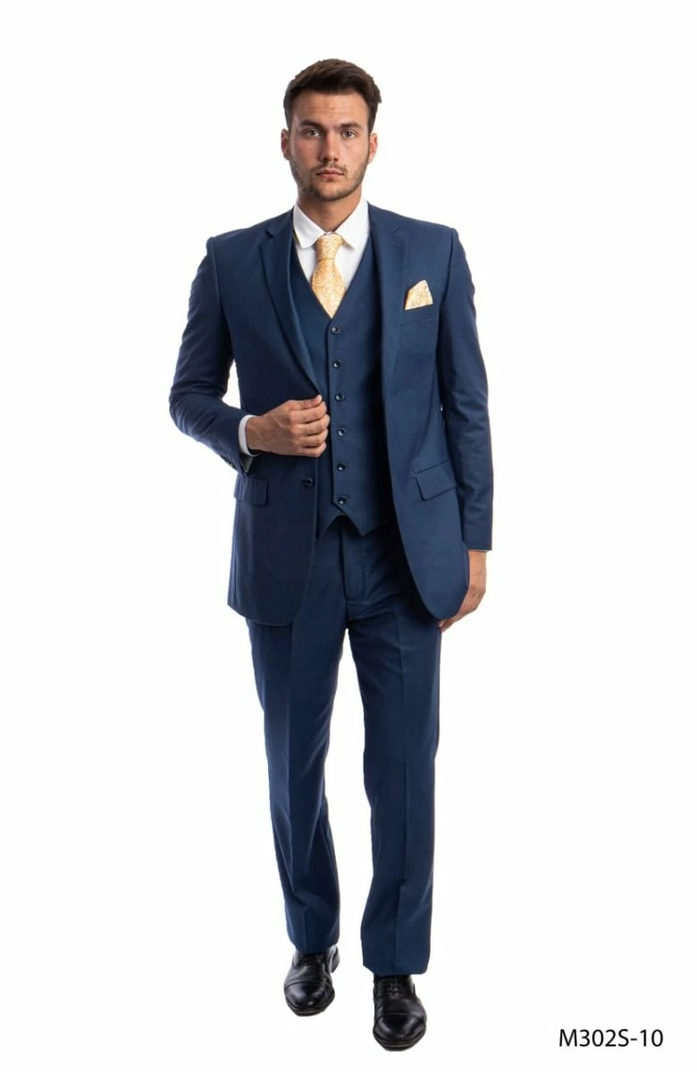 Demantie Men's 3 Piece Solid Executive Suit - Fashion Business 6 Demantie Men's 3 Piece Solid Executive Suit - Fashion Business - Image 4