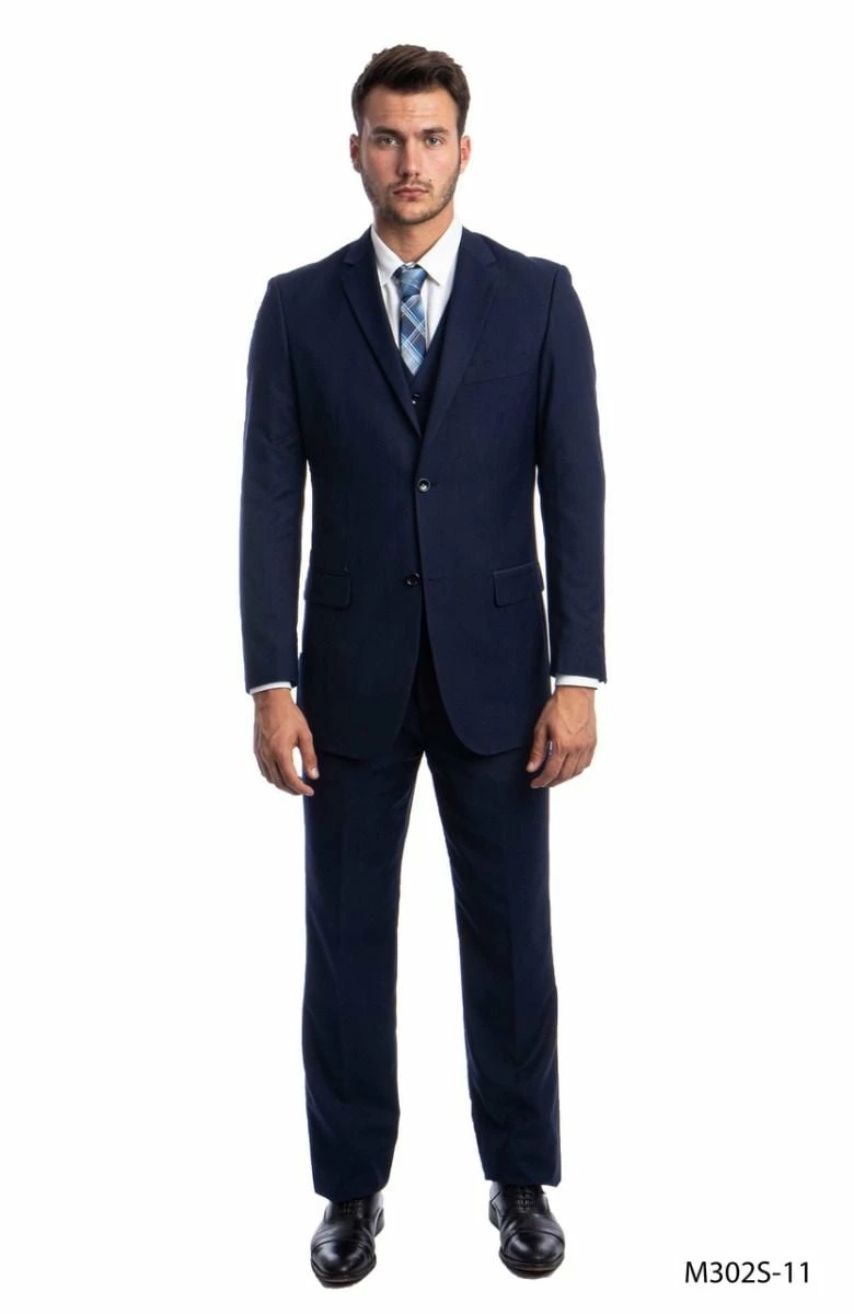 Demantie Men's 3 Piece Solid Executive Suit - Fashion Business 7 Demantie Men's 3 Piece Solid Executive Suit - Fashion Business - Image 5