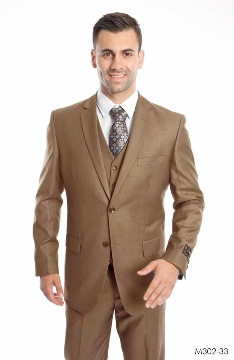 Demantie Men's 3 Piece Solid Executive Suit - Fashion Business 10 Demantie Men's 3 Piece Solid Executive Suit - Fashion Business - Image 8