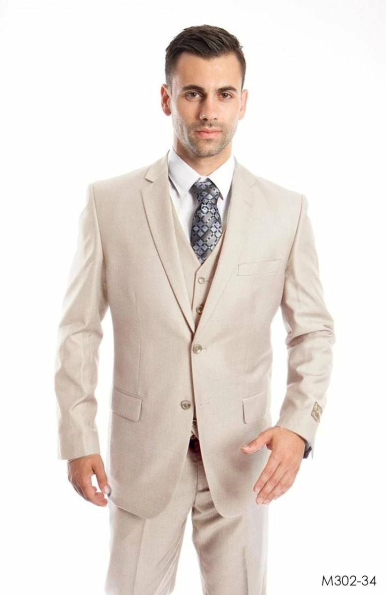 Demantie Men's 3 Piece Solid Executive Suit - Fashion Business 11 Demantie Men's 3 Piece Solid Executive Suit - Fashion Business - Image 9