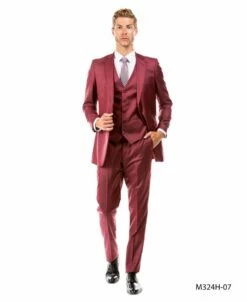 Tazio Men's 3 Piece Executive Suit - Bold Colors -Empire Shop m324h 05t 07529.1624655958