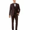 Sean Alexander Men's 3 Piece Executive Suit - Tweed Look
