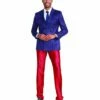 Tazio Men's 2 Piece Skinny Fit Suit - Vibrant Stripes 1 Tazio Men's 2 Piece Skinny Fit Suit - Vibrant Stripes -Empire Shop m326sk 01 6 82381.1581546123