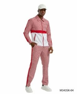 Tazio Men's 2 Piece Track Suit Set- Houndstooth 10 Tazio Men's 2 Piece Track Suit Set- Houndstooth -Empire Shop m343sk 04 01 92016