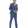 Tazio Men's 3 Piece Skinny Fit Suit - Banker Pinstripe -Empire Shop m350sk 01 64503.1637352073