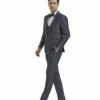 Tazio Men's 4 Piece Skinny Fit Suit - Birdseye Pattern -Empire Shop m352sk 01