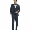 Tazio Men's 3 Piece Skinny Fit Suit - Bold Plaid -Empire Shop m353sk 01 49201.1634260433