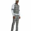 Tazio Men's 2 Piece Track Suit Set- Plaid -Empire Shop m357sk 01 01 21041