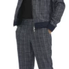 Tazio Men's 2 Piece Track Suit Set- Glen Plaid Pattern -Empire Shop m358sk 1