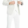 Tazio Men's 3 Piece Skinny Fit Suit - Honeycomb