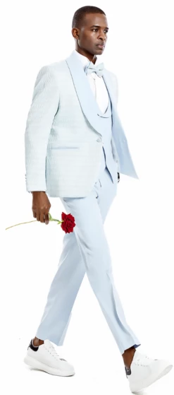 Tazio Men's 3 Piece Skinny Fit Suit - Honeycomb 9 Tazio Men's 3 Piece Skinny Fit Suit - Honeycomb -Empire Shop m366sk 04