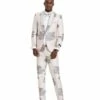 Tazio Men's 2 Piece Skinny Fit Suit - Floral Design -Empire Shop m386sk 01 04675