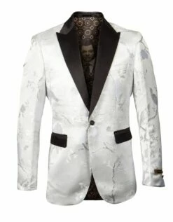 Empire Men's Luxurious Sport Coat - Detailed Floral Pattern -Empire Shop me266h 03 32033 3