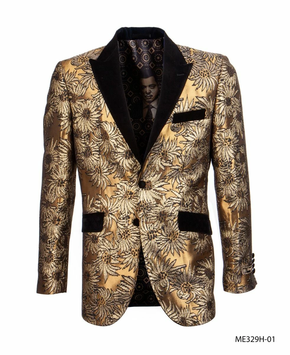 Empire Men's Luxurious Sport Coat - Sunflower 3 Empire Men's Luxurious Sport Coat - Sunflower