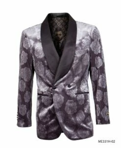 Empire Men's Luxurious Sport Coat - Dark Floral Pattern -Empire Shop me331h 02 76923.1572285324