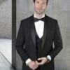Statement Men's 3 Piece Wool Tuxedo - Classic Tuxedo -Empire Shop mgm black