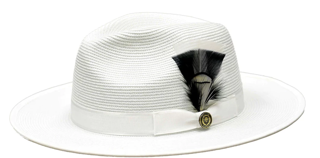 Bruno Capelo Men's Fedora Style Straw Hat - Flat Brim Hat 8 Bruno Capelo Men's Fedora Style Straw Hat - Flat Brim Hat - Image 6