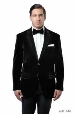 Tazio Men's Classic Fashion Sport Coat - Velvet Style