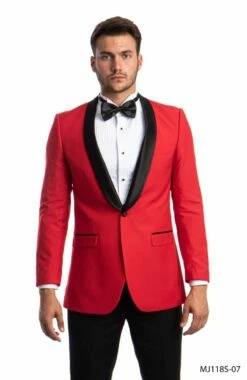 Tazio Men's Classic Fashion Sport Coat - Bold Two Tone -Empire Shop mj118s 07 1 32701