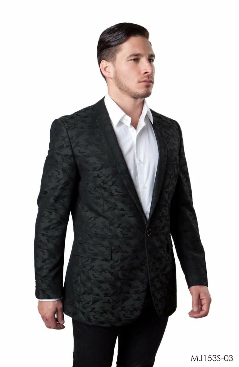 Tazio Men's Classic Fashion Sport Coat - Camoflage Style 4 Tazio Men's Classic Fashion Sport Coat - Camoflage Style - Image 2