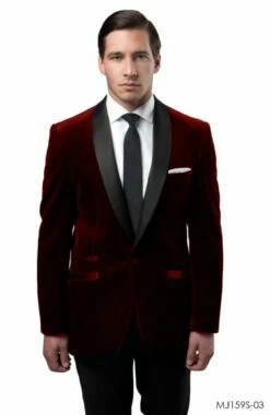 Tazio Men's Slim Fit Dinner Jacket - Velvet Elegance -Empire Shop mj159s 03 64419