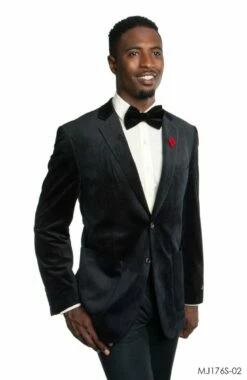 Tazio Men's Classic Fashion Sport Coat - Solid Velvet