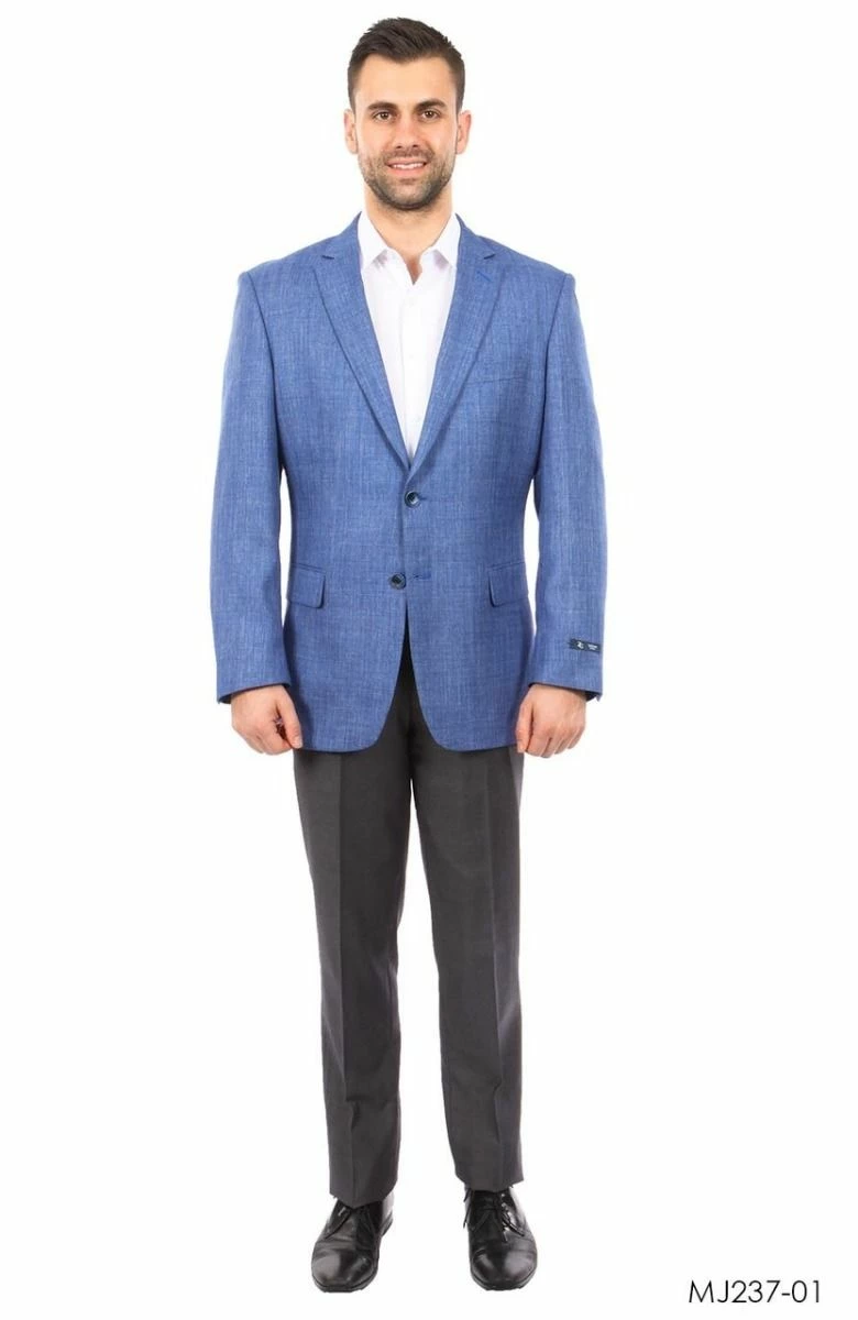 Tazio Men's Classic Fashion Sport Coat - Solid Texture 3 Tazio Men's Classic Fashion Sport Coat - Solid Texture